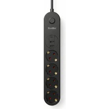 Showmax SH-4625 Termal Akım Korumalı Çoklu Priz (2 USB + 1 Type-C Çıkışlı)