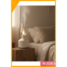 İn3dex Aromaterapi Difüzör Gaz Lambası 1200 Mah USB Şarjlı Nemlendirici