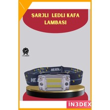 İn3dex Şarj Edilebilir LED Kafa Feneri 215 Lümen Xpe Cob Kampçılık