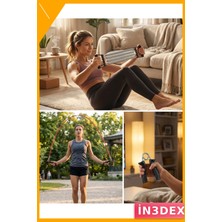 İn3dex Ev Spor Seti: Atlama Ipi, El Güçlendirici ve Karın Aleti