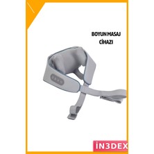 İn3dex Titreşimli Isıtmalı Boyun Masaj Aleti 3 Hız 2 Mod