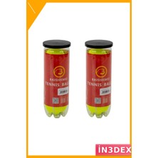 İn3dex Dayanıklı Yüksek Zıplama Performanslı 6'lı Tenis Topu Seti