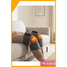 İn3dex Kablosuz Isıtmalı Titreşimli Eklem Masaj Bandı 2li Set Diz Omuz Dirsek