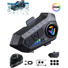 Prepare Kask Bluetooth Kulaklık Y-10P Bluetooth Motosiklet Kulaklık 5.3 Motosiklet Kulaklık