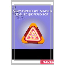 İn3dex Çok Modlu Acil Durum Feneri USB Şarjlı Güneş Panelli 2000MAH