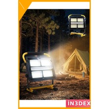 İn3dex Güneş ve USB Şarjlı 400 LED Kamp Çalışma Lambası Ayarlanabilir