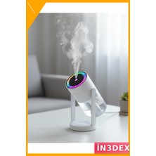 İn3dex Ultrasonik Hava Nemlendirici 280ML Rgb Işıklı Portatif