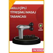 İn3dex 4 Başlıklı Şarjlı Masaj Tabancası Kas Ağrısı Rahatlatıcı