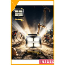İn3dex 400 LED Solar Şarjlı Kamp Feneri Çok Fonksiyonlu Taşınabilir Aydınlatma