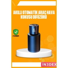 İn3dex Araç Koku Difüzörü Doğal Buharlaşmalı Cam Plastik Silindir