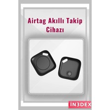 İn3dex Akıllı Takip Cihazı Bluetooth Takip, Bul Uygulaması Desteği, Uzun Pil