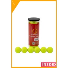 İn3dex Yüksek Zıplamalı Tenis Topu 6'lı Set Dayanıklı Keçe Kaplama