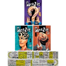 Kayıp Kıta Yayınları Parazit 4-5-6. Ciltler Manga Seti (Manga Ayracı ve Özel Cetvel Hediyeli)