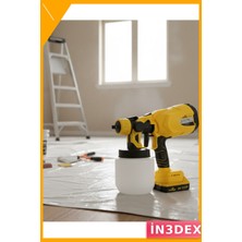 İn3dex Kablosuz Akülü Boya Püskürtme Tabancası Ayarlanabilir Sprey Fan Ayarı