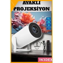 İn3dex Full Hd 130 Inç Projeksiyon Cihazı 5000 Saat Ampul Ömrü