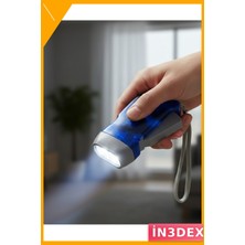 İn3dex Pilsiz Manuel Şarjlı El Feneri 3 LED Güçlü Işık Acil Durum