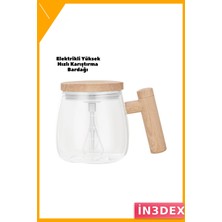 İn3dex Isıtmalı Otomatik Karıştırıcı Kupa 400ML Borosilikat Cam