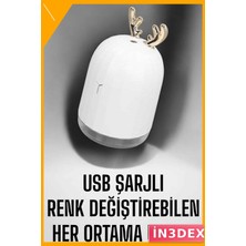 İn3dex Taşınabilir Şarjlı Aromaterapi Hava Nemlendirici 40ML/SAAT