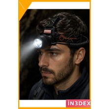 İn3dex Sensörlü 30W LED Kafa Feneri Type C Şarjlı Zoomlu