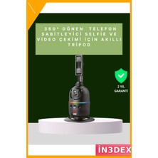 İn3dex Yapay Zeka Yüz Takibi 360° Akıllı Gimbal Telefon Aksiyon Kamera Masaüstü