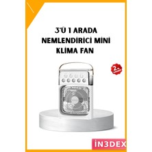 İn3dex Taşınabilir Mini Klima Fanı 500ML Su Hazneli USB Sessiz