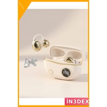 İn3dex Bluetooth Kulak Klipsli Kulaklık 2 Kurdele Küpe Hediyeli