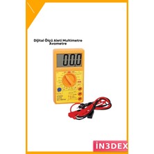 İn3dex Dijital Multimetre Ac Dc Gerilim Akım Direnç Ölçer LCD Ekran 10A