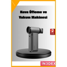 İn3dex Şarjlı Hava Üfleme ve Vakum Makinesi 130000 Rpm