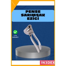 İn3dex Kaymaz Saplı Metal Sarımsak Ezici Güçlü Mekanizma