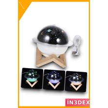 İn3dex Ultrasonik Hava Nemlendirici 250ML 7 Renk LED Işıklı Aromatik Difüzör