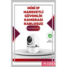 İn3dex 1080P Full Hd Kablosuz Güvenlik Kamerası Hareket Takip Gece Görüş