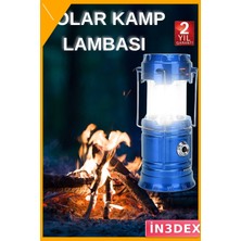 İn3dex USB Şarjlı Büyük Boy Kamp Feneri Işıldak Askılı