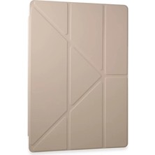 Luord-Store Galaxy Tab A9 Kılıf Kalemlikli Mars Tablet Kılıfı - Gold