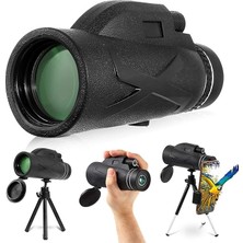 Teleskop, 80X100 Full Hd Yüksek Çözünürlük, 10 Km Görüş Mesafesi, 52 mm Objektif Lens, Gece