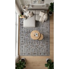 Kreasyon Halı Atelier AE003 Gri Uzun Ömürlü Yumuşak Dokulu Salon Yatak Odası Koridor Oturma Odası Yolluk Halı