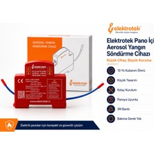 Elektrotek Pano Içi Aerosol Yangın Söndürme Cihazı | 10 Yıl Kullanım Ömrü | Elektrik Panosu, Sunucu Odası ve Araçlar Için