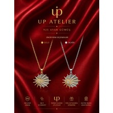 Up Atelier 925 Ayar Gümüş Zirkon Taşlı Kuzey Yıldızı Kolye