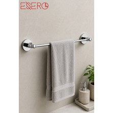 Esero Paslanmaz Çelik Havluluk Krom Banyo Havlu Askılığı Duvara Monte Pirinç Gövdeli