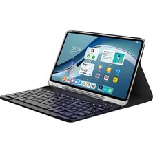 Huawei Matepad 11 2021 Bluetooth Klavyeli Kalem Koymalı Standlı Kılıf - Bkk8