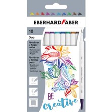 Eberhard Faber Fineliner Çift Uçlu Kalem Seti (0.4 ve 1 Mm.) 10 Renk
