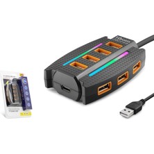  hadron hdx7036 usb hub 2.0 10-usb 1.2 metre siyah