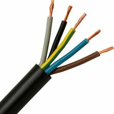 Öznur Ttr Kablo Siyah 5*2,5 Mm2 (Parça 80 Metre)