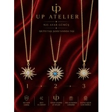 Up Atelier 925 Ayar Gümüş Zirkon Taşlı Işıltılı Şans Kolyeleri