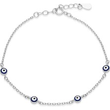 Servi 925 Ayar Blue Charm Nazar Bileklik
