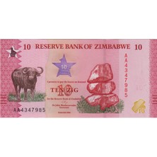 Banknoting Zimbabve 10 Zig 2026 Çil.