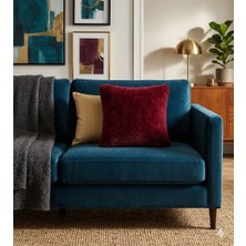     Zeybek Home Premium Bordo Peluş Kırlent Kılıfı | Yumuşacık Dokulu Dekoratif Yastık
