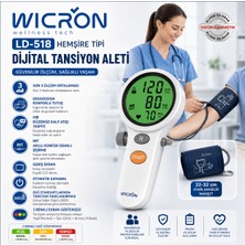 wicron Tansiyon Aleti Tam Otomatik Koldan Ölçer Hemşire Tipi LD518 Ihb Düzensiz Tansiyon Uyarısı