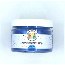 Epoksi Reçine Metalik Pigment Sedefli Toz Boya Koyu Mavi Renk 50 gr
