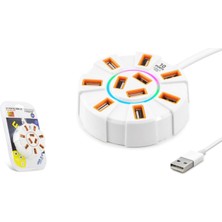  hadron hdx7034 usb hub 10-usb 1.2m beyaz