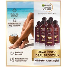 Garnier Ambre Solaire 200 ml Bronzlaştırıcı Yağ Hindistan Cevizi Içerir Spf 0 Cilt Parlaklığı Sağlar